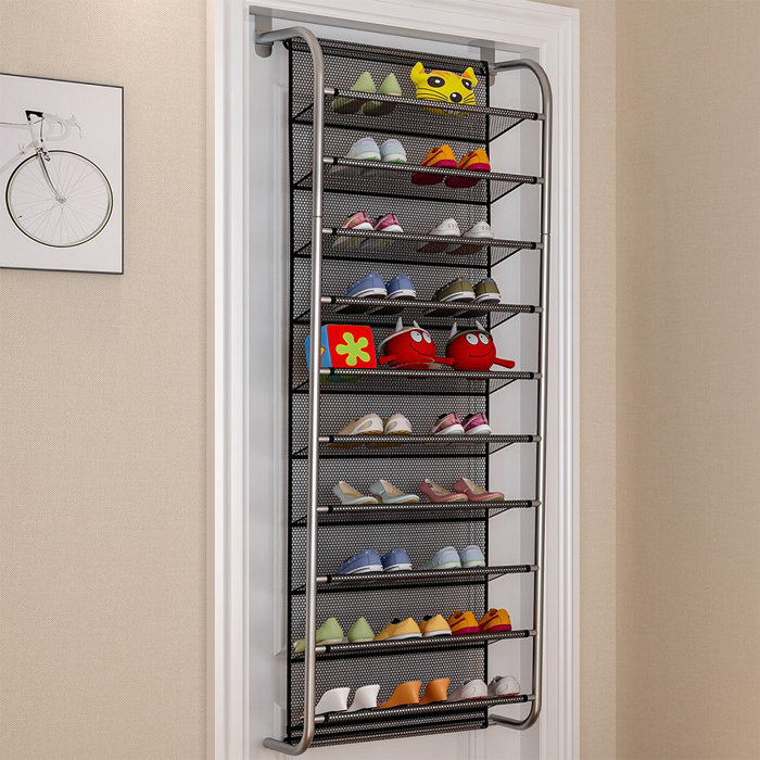 Rebrilliant 10Tier Over The Door Shoe Organizer Hanging Shoe Rack